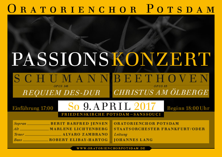 Plakat Passionskonzert